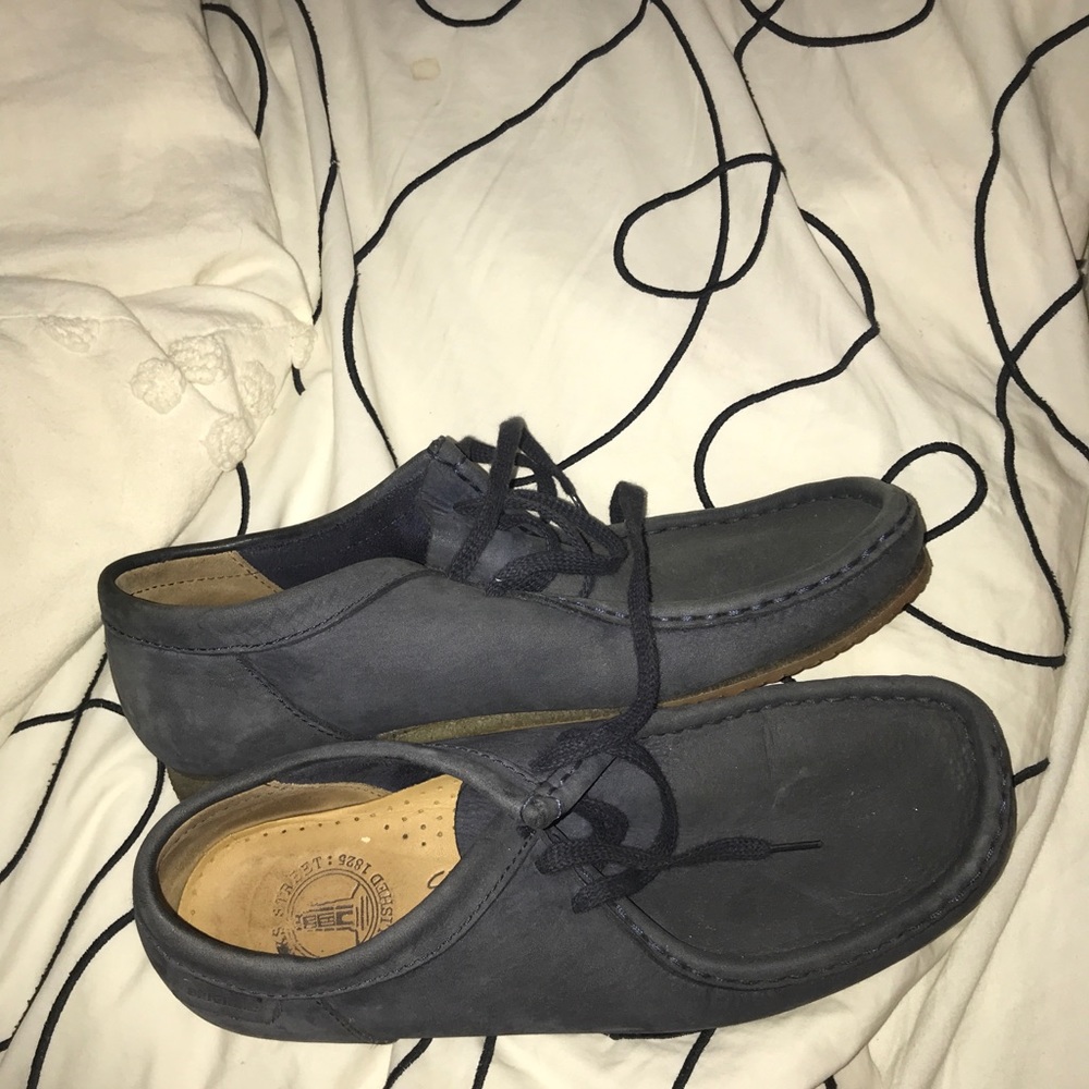 Clark’s navy wallabies!!!